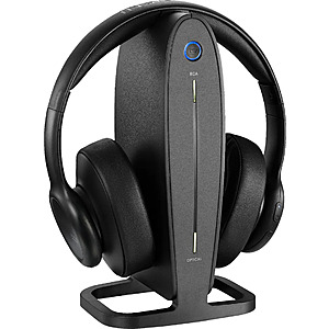 $79.99: Insignia - RF Wireless Over-the-Ear Headphones - Black