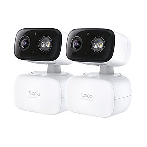 $49.99: Tapo 2K Indoor/Outdoor Pan/Tilt Wired Security Camera - Baby Monitoring, Person & Baby Cry Detection, 360&deg; Motion Tracking, Night Vision, No-Subscription Local Storage or O