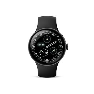 $289.99: Google Pixel Watch 4 (41mm) - Android Smartwatch with Heart Rate and Sleep Tracking - 30-Hour Battery - Fitness Tracking - Google AI - Matte Black Aluminum Case - Obsidian