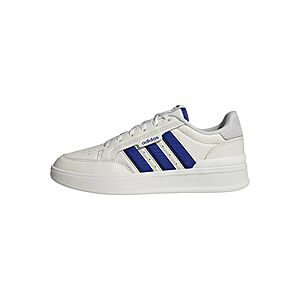 45.80:adidas Men's Aspyre 3-Stripes,Off White/Lucid Blue/Black,Size 10.5 or 12