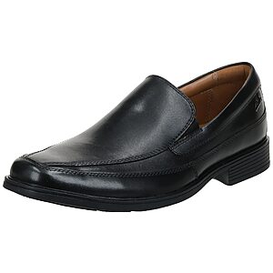 $38.00: Clarks Collection Men's Tilden Free Loafer, Black Leather, 8/8.5