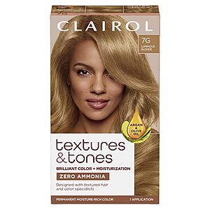 $4.48: Clairol Textures & Tones Permanent Hair Dye, Various Hair Colors, Ammonia-Free