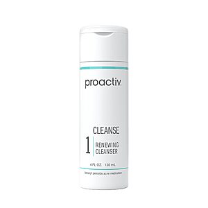 [S&S, AC] $13.60: Proactiv Acne Cleanser, Benzoyl Peroxide Face Wash, Hyularonic Acid Moisturizer, 4 Fl Oz @ Amazon