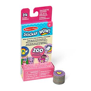 $3.65: Melissa & Doug Sticker Wow! Mini Activity Pad and 200+ Refill Stickers