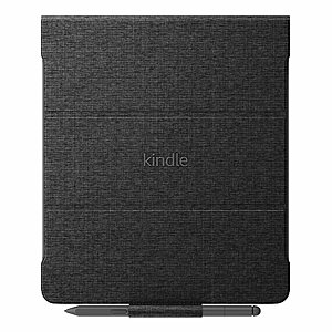 $35.99: Amazon Kindle Scribe Fabric Folio Cover with Magnetic Attach (Plant-Based Leather $47.99)