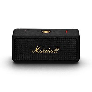 Marshall Emberton II Portable Bluetooth Speaker (Black & Brass) $92 + Free S&H