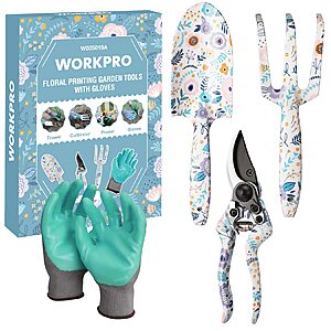 [AC] $13.99: WORKPRO Aluminum Garden Tool Set, 4PCS Heavy Duty Hand Garden Tools