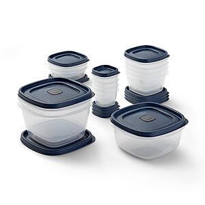 $12.88: Rubbermaid Easy Find Lids Food Storage Containers with Vented Lids, 26 Piece Set, Blue