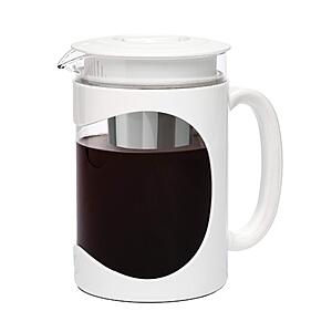 $12.82: Primula Burke Deluxe Cold Brew Iced Coffee Maker, 6 Cup, 1.6 qt, White