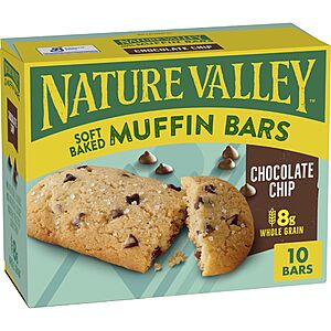 10-Ct Nature Valley Soft-Baked Muffin Bars (Chocolate Chip) $4.75 w/ S&S
