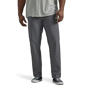 Lee Men's Extreme Motion Flat Front Regular Straight Pant (Various Big & Reg Sizes)