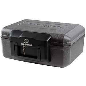 $26.88: SentrySafe Fireproof Safe with Key Lock, 0.18 Cubic Feet, 6.1 x 14.3 x 11.2 Inches (1210)