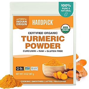 [S&S] $8.63: HANDPICK Organic Turmeric Powder with Curcumin (397g/14oz)