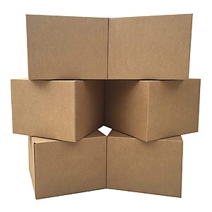$20.40: UBMOVE Large Moving Boxes 20" x 20" x 15" (Pack of 6)