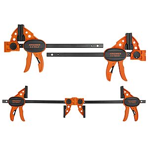 4-Pk JORGENSEN E-Z Hold 6" Light Duty Woodworking Bar Clamps