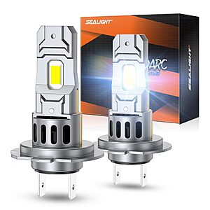 $37.49: SEALIGHT S2S H7 H7LL Light Bulbs Wireless 10,000LM 6500K Cool White (Pack of 2)