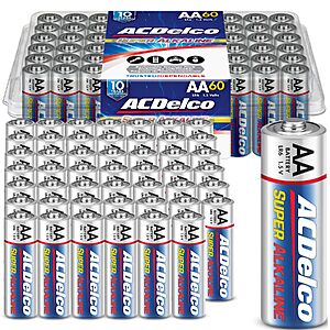 $12.92: ACDelco 60-Count Double AA Batteries (10-Year Shelf Life)