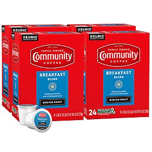 Select Accts: 96-Ct Community Coffee Breakfast Blend Medium Roast K-Cup Pods $32.75 w/ S&S + Free S&H
