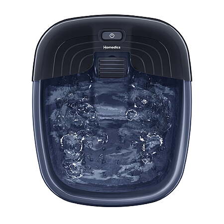 $12.47: Homedics Bubble Bliss Deluxe Foot-Spa with Heat, Massaging Bubbles, Acupressure Attachments, Bubbling Foot Spa Bath, Black
