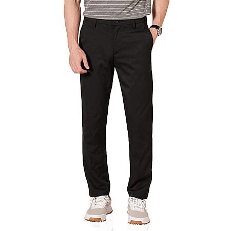 $10.80: Amazon Essentials Men's Slim-Fit Stretch Golf Pant, Black, 32W x 31L