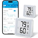 2-Pack GoveeLife E-Ink Bluetooth Thermometer Hygrometer $17.60