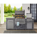 Member's Mark SS304 Deluxe Stacked Stone 4-Burner Gas Grill Island w/ Griddle $999 (Sam's Club Members) + Free S&amp;H for Plus Members