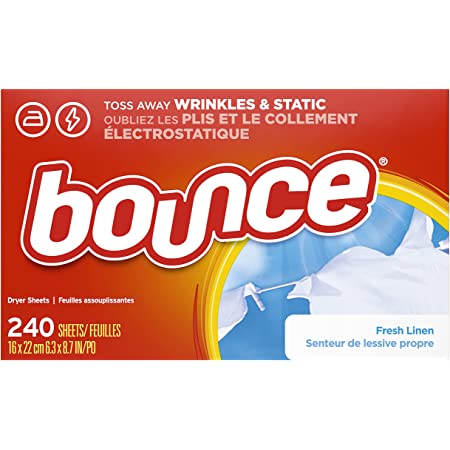 Bounce or Downy Dryer Sheets 720 count (3 x 240) $13.69 (5% S&S) or $11.01 (15% S&S) Amazon