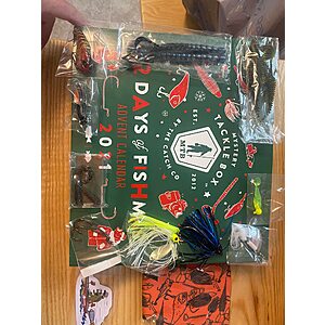 12 Days of Fishmas Holiday Fishing Advent Calendar & Mystery Lures box  $2.50 on Clearance at Walmart(90% off)