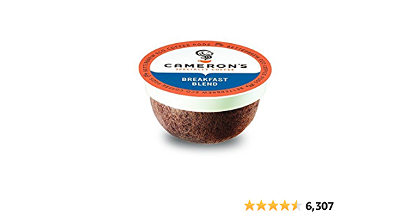 Cameron's Coffee Single Serve Pods, Breakfast Blend, 12 Count (Pack of 6)