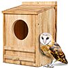 Barn Owl House, Owl Nesting Box for Outside, $23.99. 70% OFF.  + Free Shipping with Amazon Prime