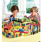 HearthSong Classic 255-Piece Domino Race Set with 24-Piece Add-On Set $54.38 FS
