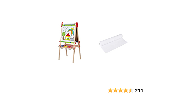 Hape Award Winning All-in-One Wooden Kid's Art Easel with Paper