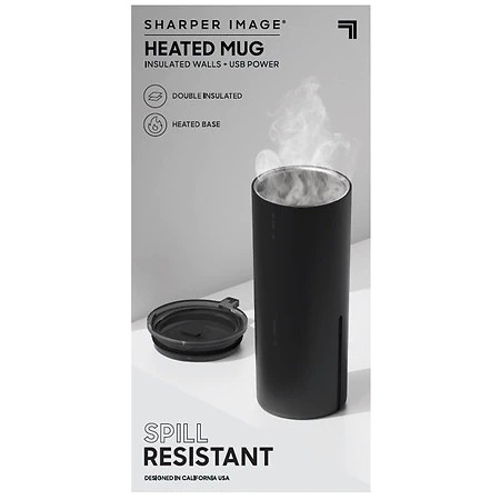 Sharper Image Heated Mug USB with Insulated Walls 14oz - In-Store Pickup $15