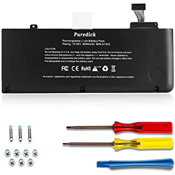 RayHom A1322 A1278 Battery for Mid 2009 2010 2012 Early &Late 2011 MacBook Pro 13 Inch $17.79 AC @ Amazon