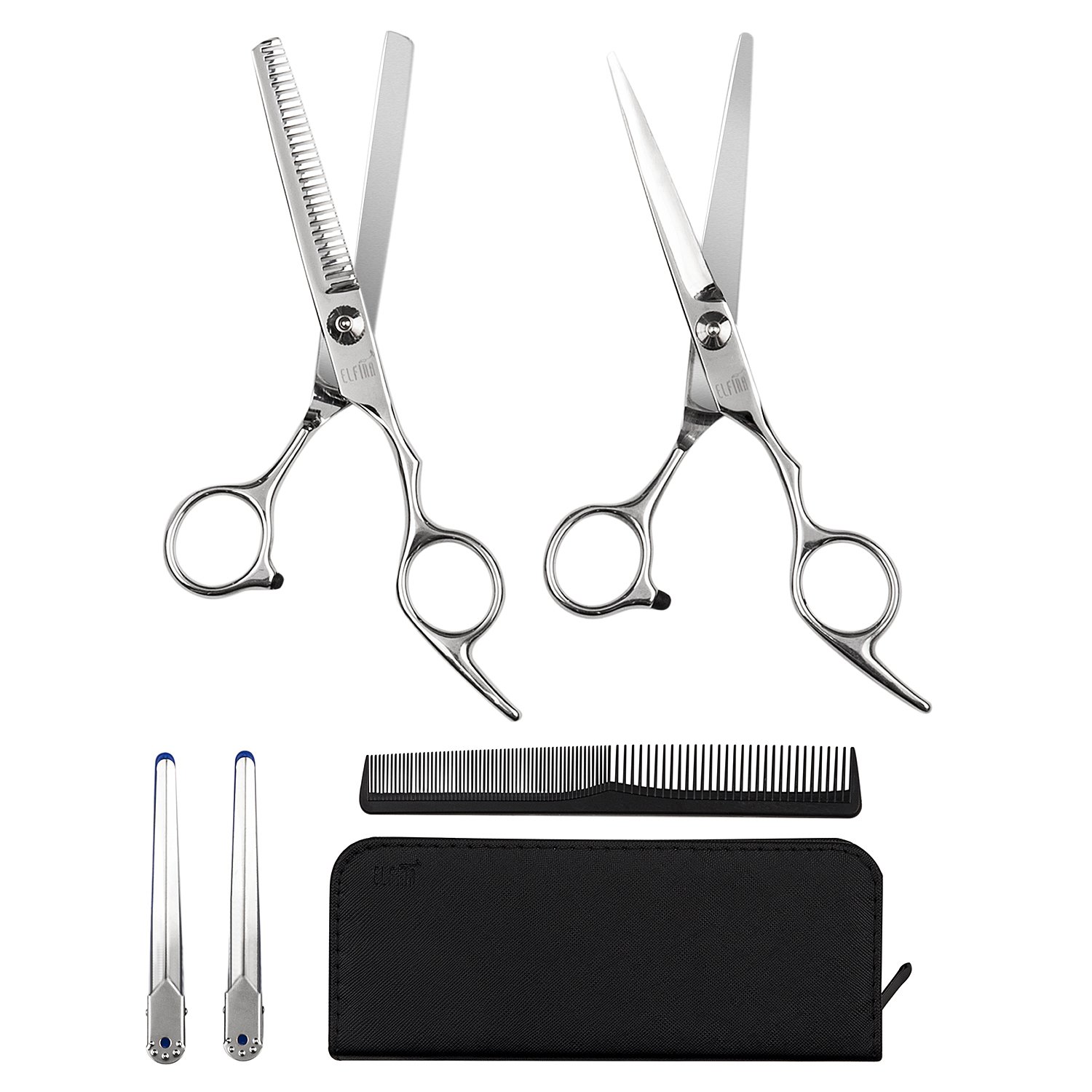 6.0" Professional Stainless Barber Scissors Set for Salon or Home Use $9.99  +FSSS