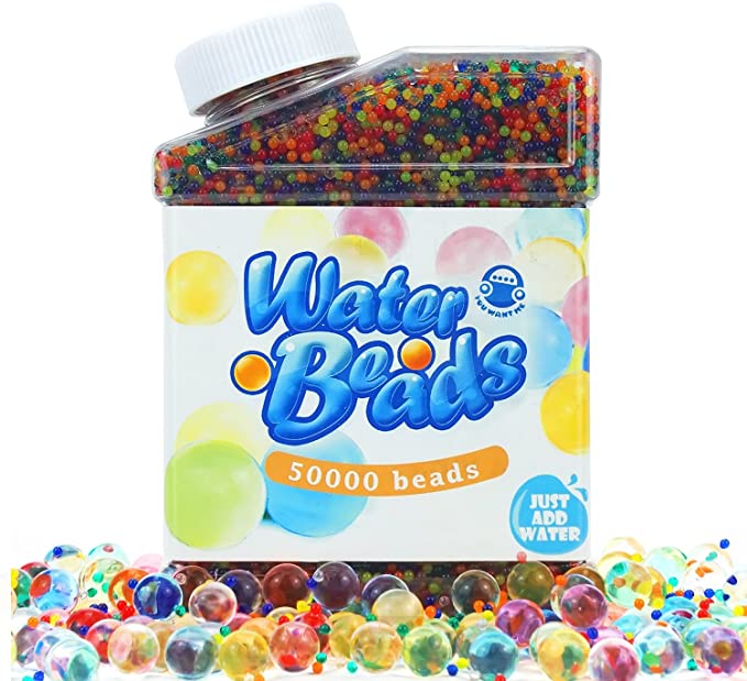 50000 Rainbow Water Beads Pack for Kids Tactile Sensory Toys $8.25 + FS with Prime