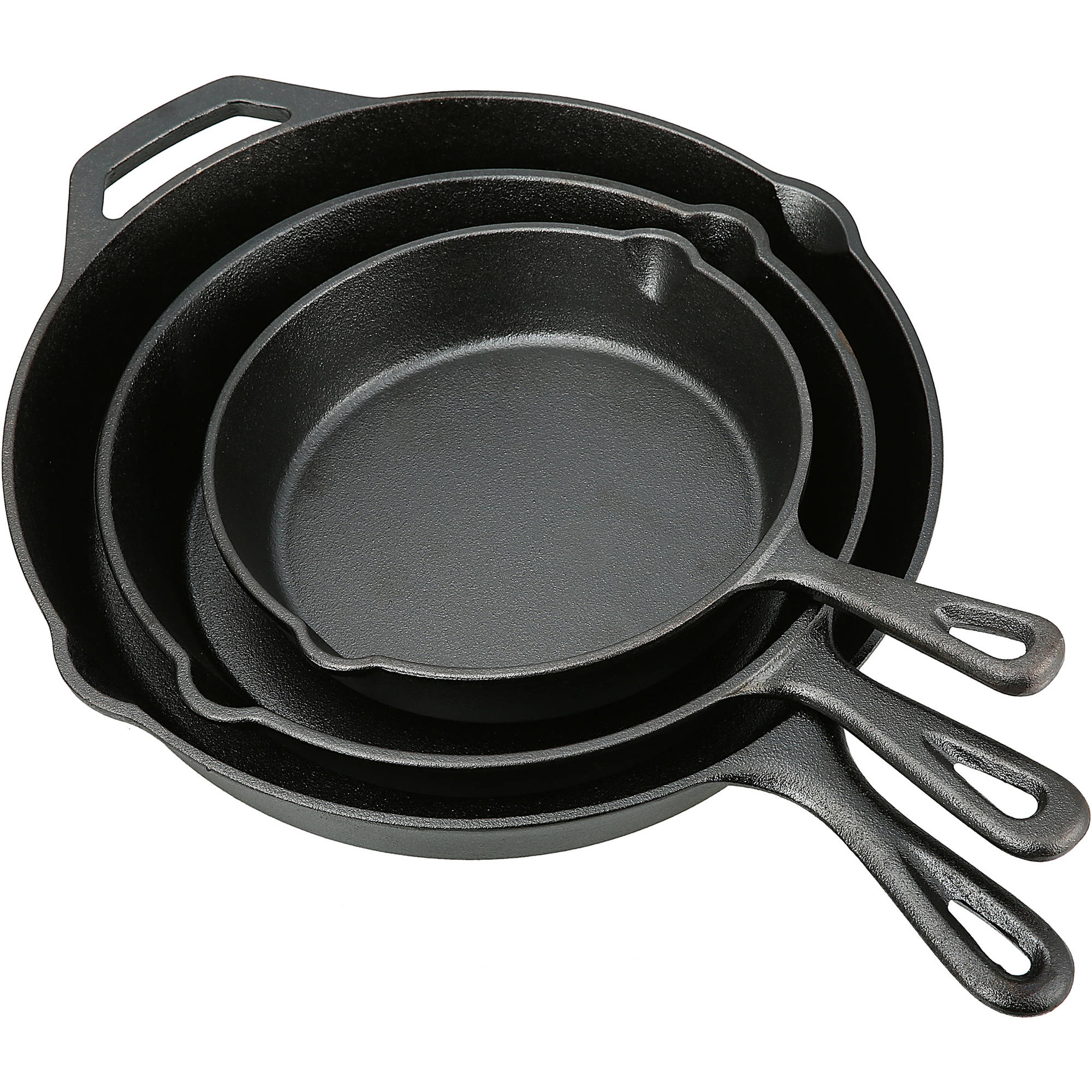Ozark Trail 3 Piece Cast Iron Skillet Set $19.99 at Walmart