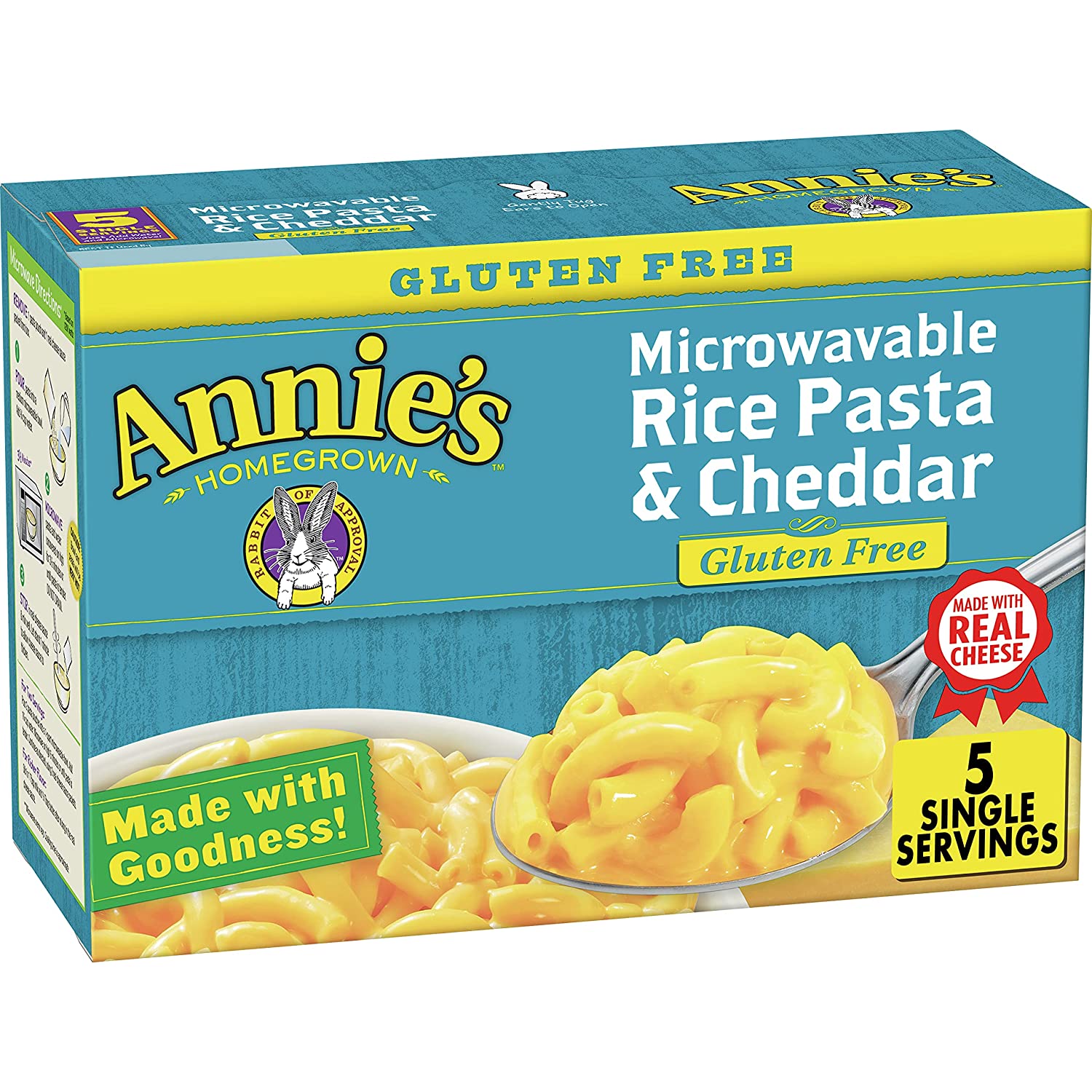 5-Pack Annie’s Microwavable Gluten Free Rice Pasta & Cheddar $3.30  w/ Subscribe & Save