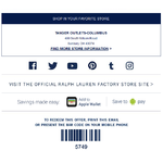 Polo Ralph Lauren Extra 25% Off Special Offer Is Inside