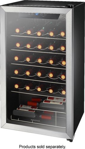 Insignia™ 29-Bottle Wine Cooler Stainless steel NS-WC29SS9 - Best Buy $189.99