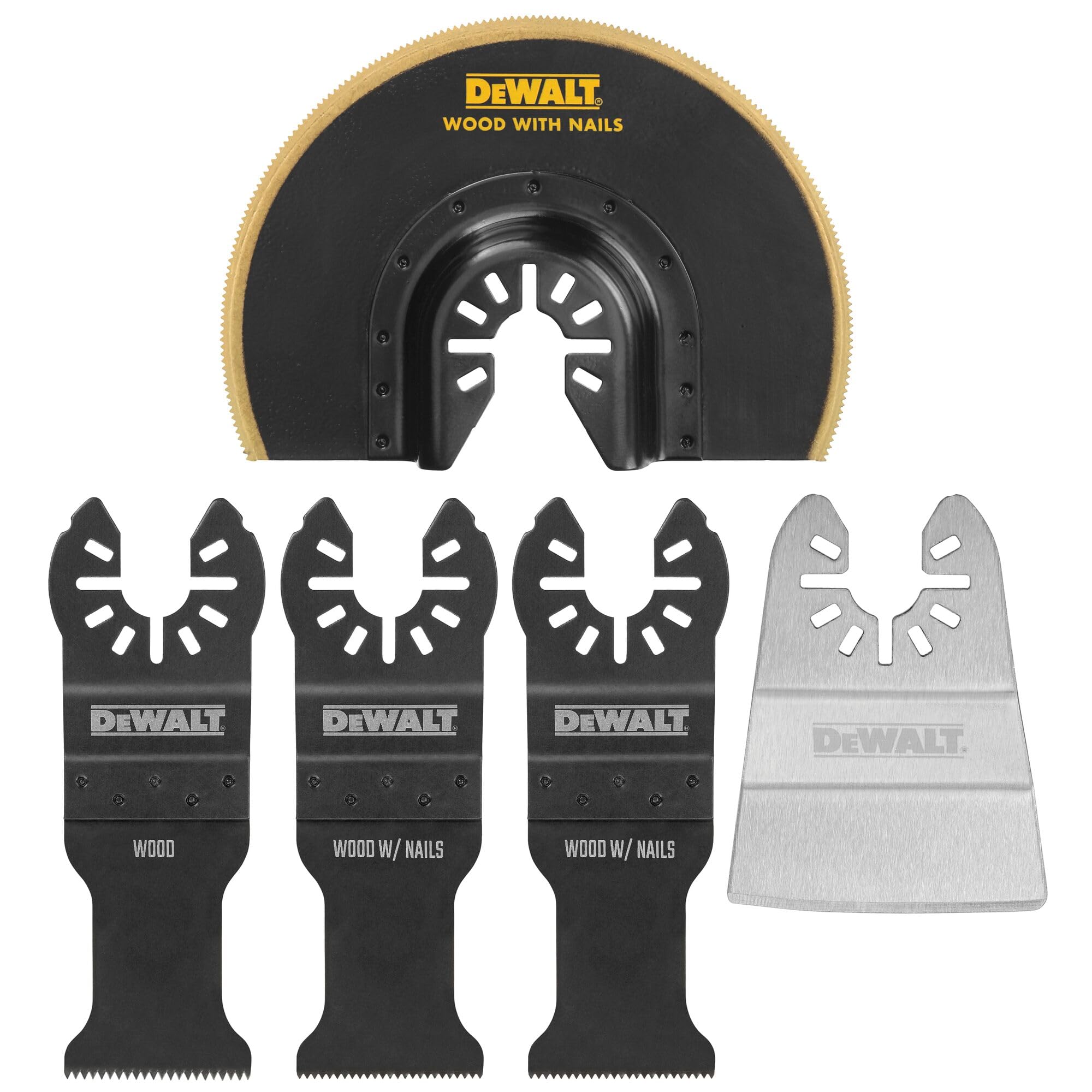 DEWALT Oscillating Tool Blades Kit, 5-Piece (DWA4216) $19.99