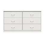 Mainstays Classic 6 Drawer Dresser, White - $68 (MSRP - $168)