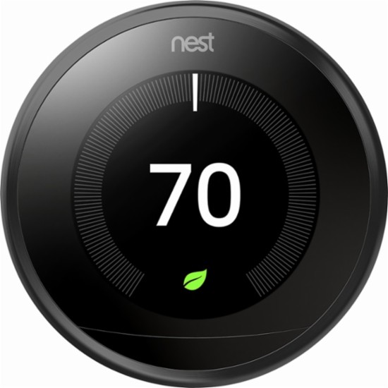 Nest Learning Thermostat 3rd Gen Black Google Home Mini