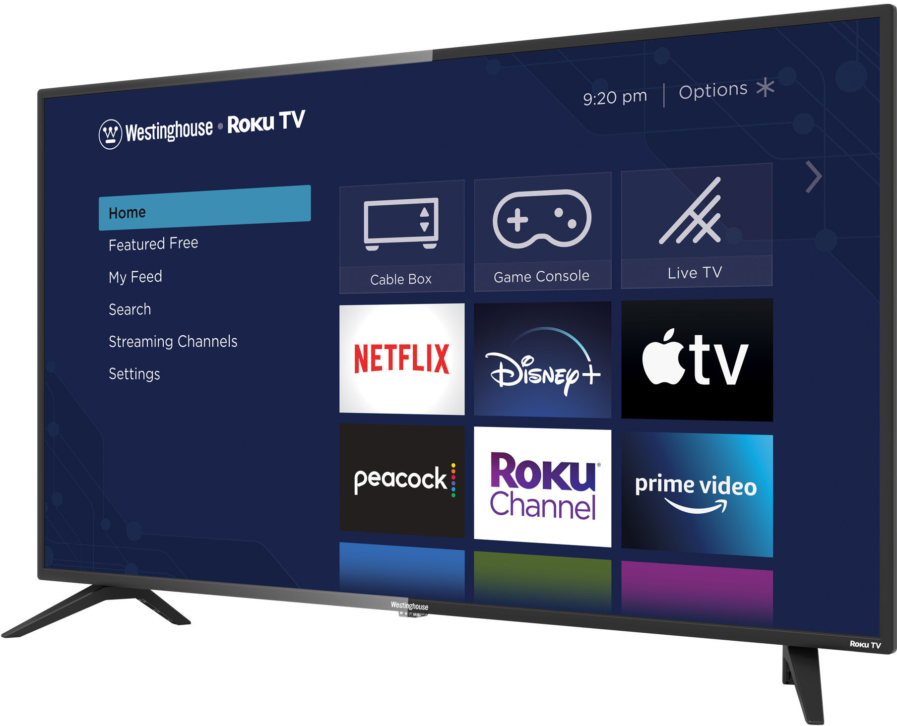 Westinghouse WR43FX2212 43-inch FHD Smart Roku TV for $209.99 Free shipping $209.98