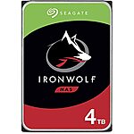 Seagate IronWolf 4TB NAS Internal Hard Drive HDD – CMR 3.5 Inch SATA 6Gb/s 5900 RPM 64MB Cache for RAID Network Attached Storage – Frustration Free Packaging (ST4000VN008) - $19.10