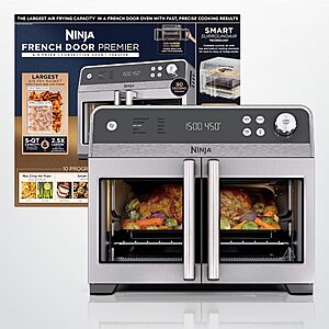 Ninja French Door Premier Air Fryer Convection Oven Toaster (Silver) $180 + Free Shipping