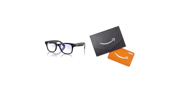Ray-Ban - Meta Smart Glasses - Wayfarer - Shiny Black/Clear with $50 Amazon Gift Card - $299