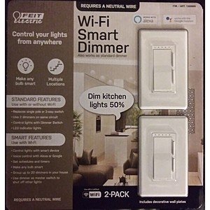 Costco In-Store FEIT WiFi Smart Dimmer 2 pack $24.99