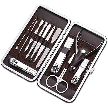 12 Piece Professional Nail & Toenail Clippers Manicure Set w/ Travel Case $5.94 Free Shipping w Prime