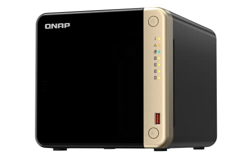 QNAP TS-464-4G-US 4 Bay High-Performance Desktop NAS with Intel Celeron Quad-core Processor, 4 GB DDR4 RAM and Dual 2.5GbE (2.5G/1G/100M) Network Connectivity (Diskless) $539